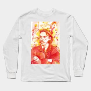 ROBERT LOUIS STEVENSON - watercolor portrait .1 Long Sleeve T-Shirt